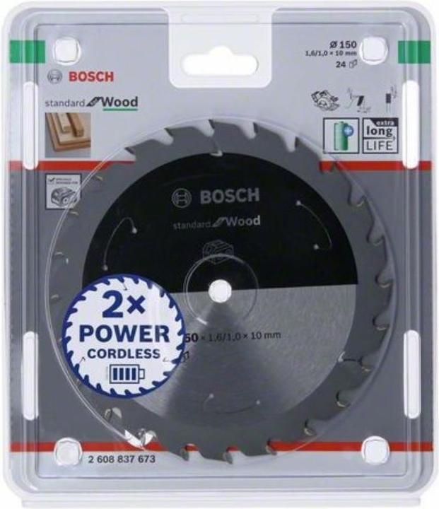Actual product image Bosch Professional Zubehör PRO Wood cordless circular saw blade, 150 x 1.6 x 10 mm