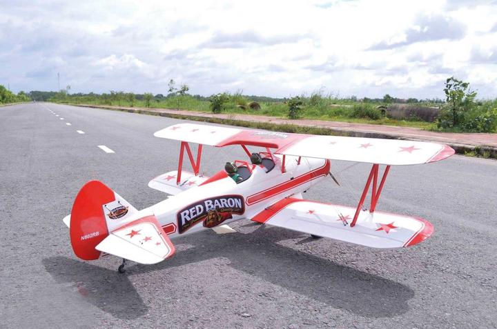 Actual product image Seagull Models stearman "red baron" biplane arf for electric or combustion engines (Scale Helicopter)