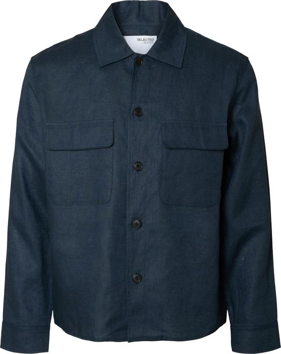 Selected Homme 100% Leinen Overshirt