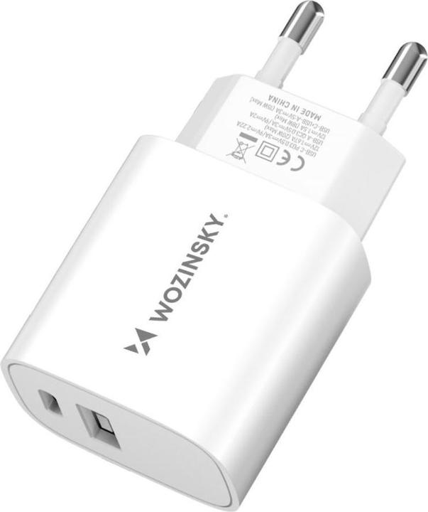 Wozinsky WGWCW USB-A USB-C 20W wall charger - white (20 W)