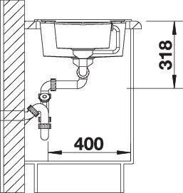Productafbeelding Blanco Metra 6 S (Aanrecht, 100 cm, 50 cm)