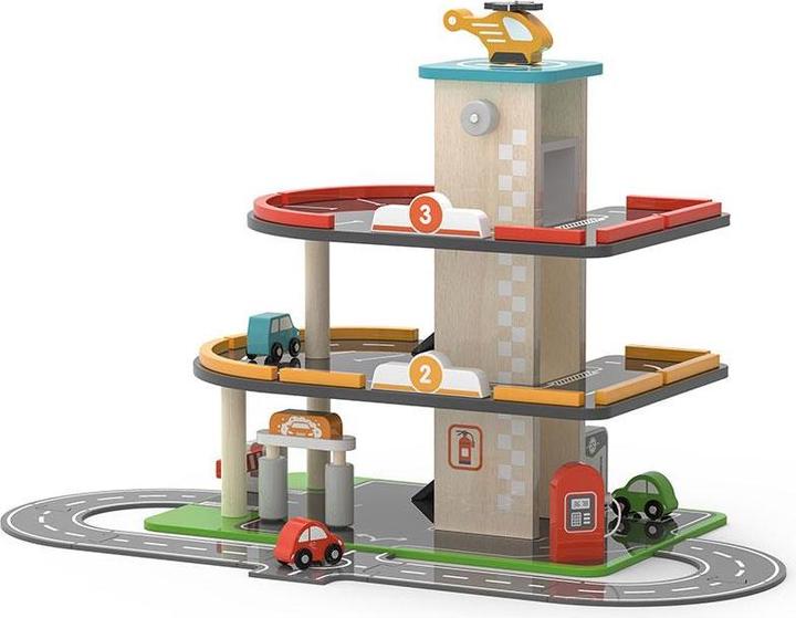 Produktbild Viga Toys Parkhaus mit Tankstelle