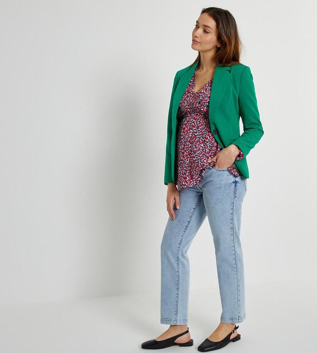Actual product image La Redoute Collections Straight maternity jeans with high stretch insert at waistband (26)