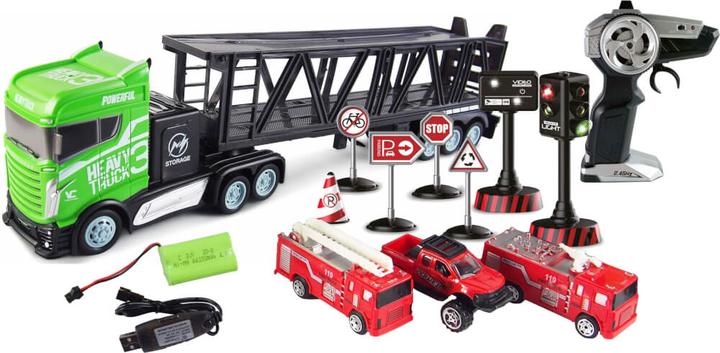 Actual product image Amewi Semitrailer truck with car transporter trailer 1:16, RTR (RTR Ready-to-Run)