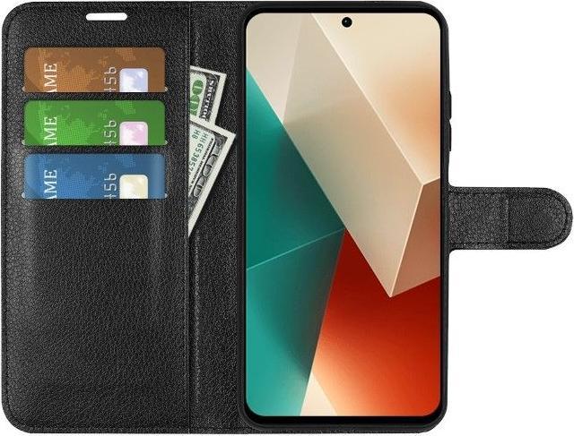 Produktbild MU Classic Litchi Leder Bookcover Series (Xiaomi Redmi Note 13 5G)