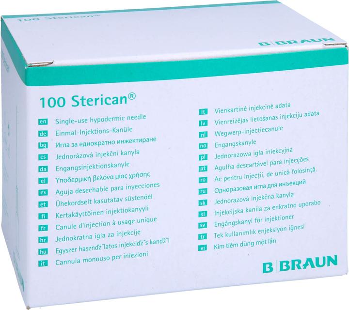 Actual product image B.Braun Needle 26G 0.45 x 12mm brown Luer, 100 pieces