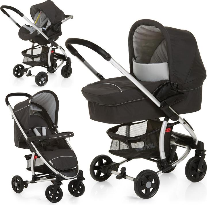 Produktbild Hauck Miami 4 Trio Set inkl. Wanne, Zero Plus Comfort Caviar/Silver
