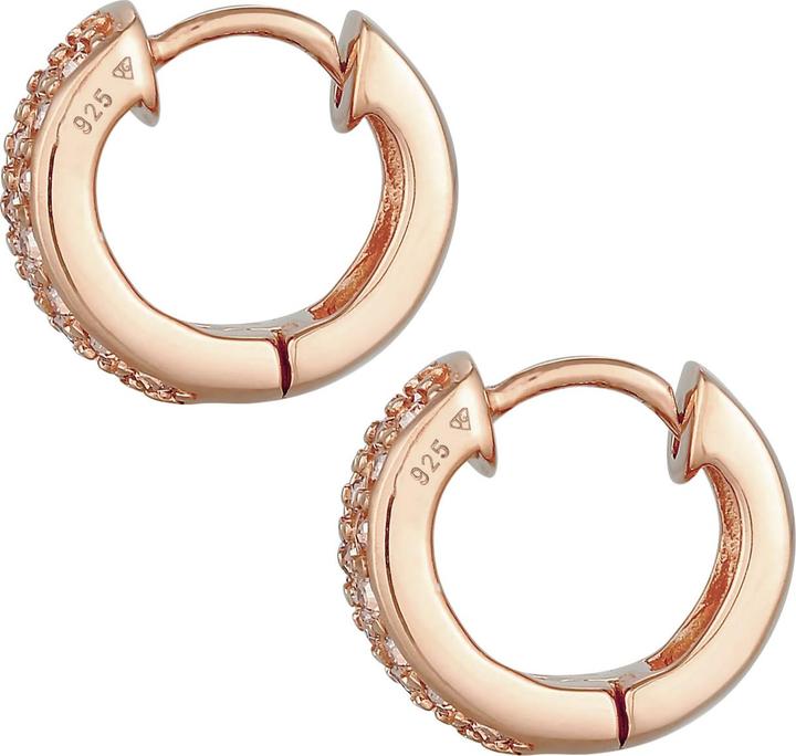 Produktbild Elli Ohrringe Creolen Kristalle Funkelnd 925 Silber (925er Sterling Silber, Glaskristall)