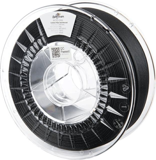 Immagine prodotto Filamento PCTG CF10 1,75mm nero 1kg (PCTG, 1.75 mm, 1000 g, Nero)