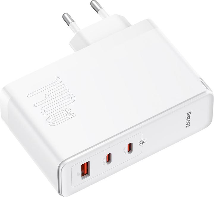 Productafbeelding Baseus GaN5 Pro Snellader 2C+U 140W EU Wit (140 W)