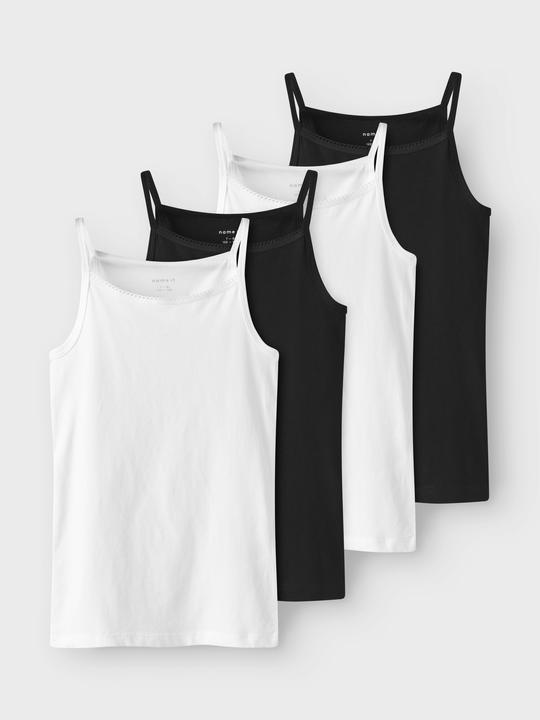 Produktbild Name it Nkfstrap Top 4p Black White Solid Noos (134, 140)
