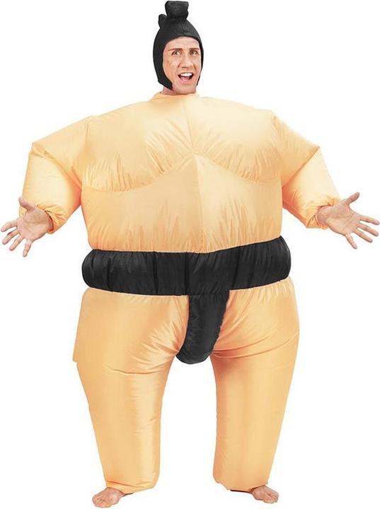 Produktbild Widmann Erwachsenenkostüm Sumo-Ringer aufblasbar mit Gebläse beige (One Size)