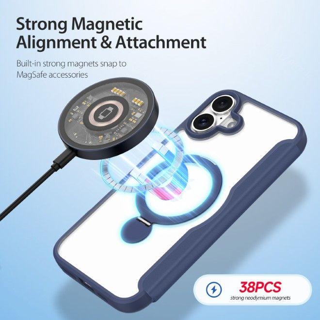 Produktbild Dux Ducis Skin X Pro 360° Ring Stand Series Lederhülle (Apple iPhone 16)