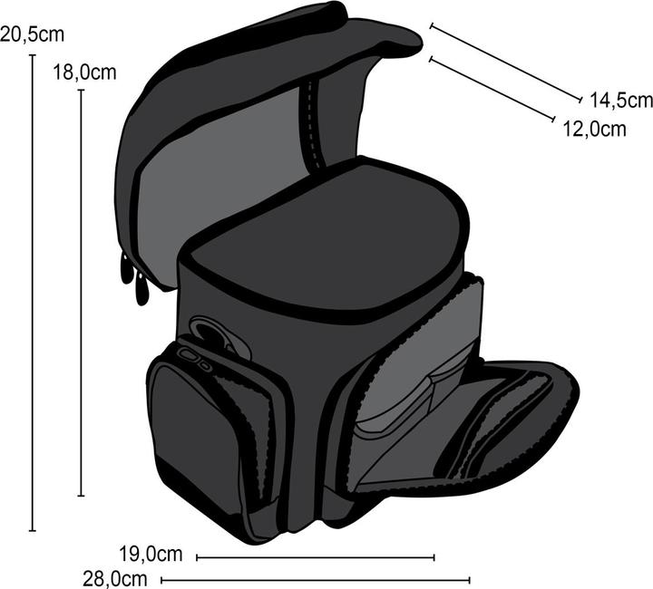 Produktbild mantona Premium (Kamera Schultertasche, 19 l)