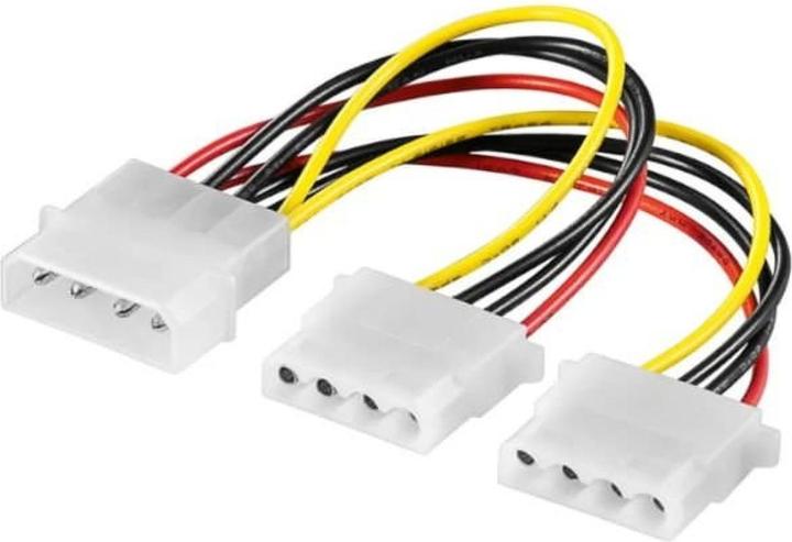 Actual product image PowerGuard 4-Pin Molex auf 2x Molex Y Kabel 15 cm