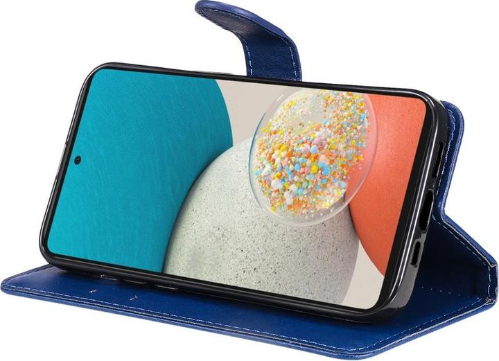 Image du produit Cover-Discount Galaxy A53 5G - Étui en cuir bleu foncé (Samsung Galaxy A53 5G)