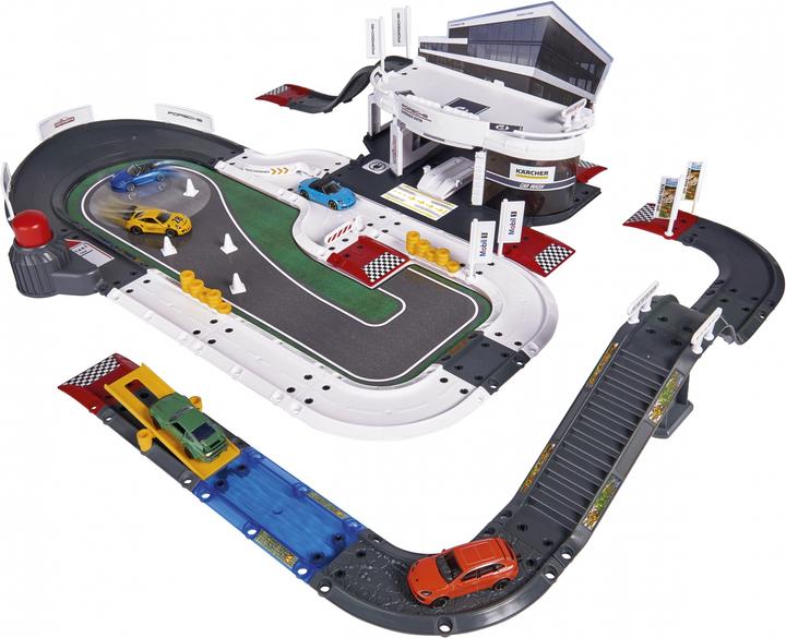 Majorette Porsche Exprerience Center con veicoli