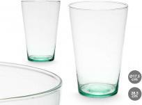 Image du produit Giftdecor vase conique en verre recyclé 17.5x26.5cm (1 x, 17.5 x 17.5 x 17.5 cm)