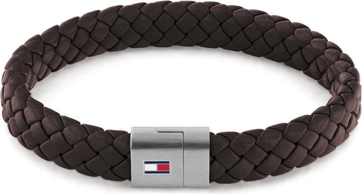 Actual product image Tommy Hilfiger Round Braided Bracelet Bracelet (19 cm, Leather)