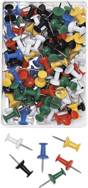 Wedo Spilli da parete assortiti (100 Pezzo/i, 23 mm)