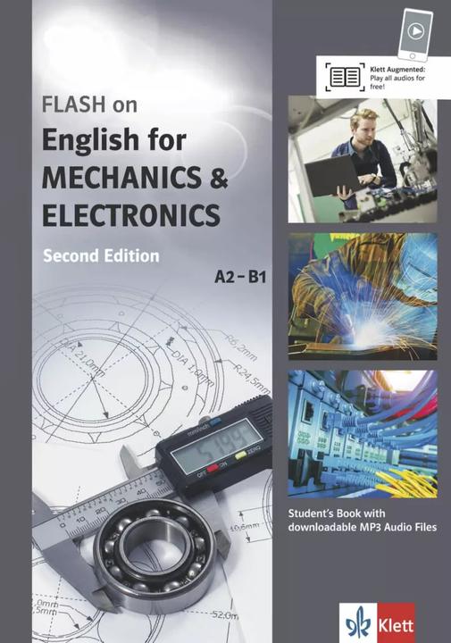 Actual product image FLASH on English for MECHANICS & ELECTRONICS A2-B1. Student's Book with downloadable MP3 Audio Files (German, English, 2016)