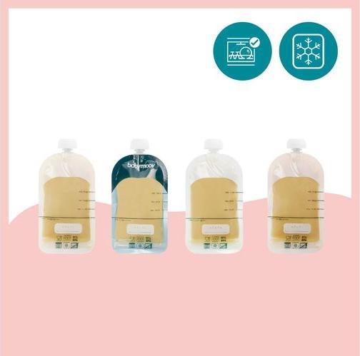 Actual product image Babymoov ISY squeeze bag