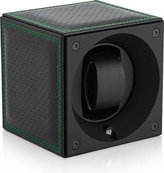 Immagine prodotto SwissKubik Watchwinder Leather Masterbox - Perforato / Cucitura verde