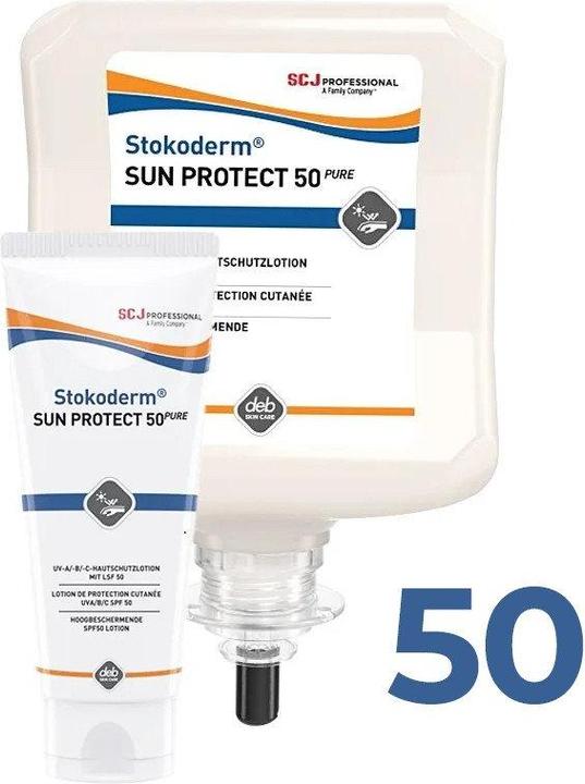 Actual product image Stoko UV Skin Protection Cream derm Sun Protect 50 PURE (Suntan cream, SPF 50, 1000 ml, 1060 g)