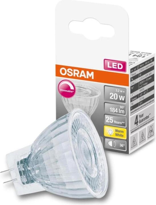 Produktbild Osram Led Superstar Mr11 (GU4, 3.20 W, 184 lm, 1 x, G)