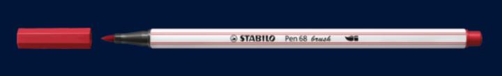 Image du produit STABILO Pen 68 brush Stylo feutre Premium (Pourpre, 1 x)