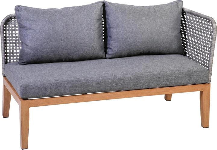 Greemotion Loungeset Jana, Braun/Grau, 3 Sitzplätze