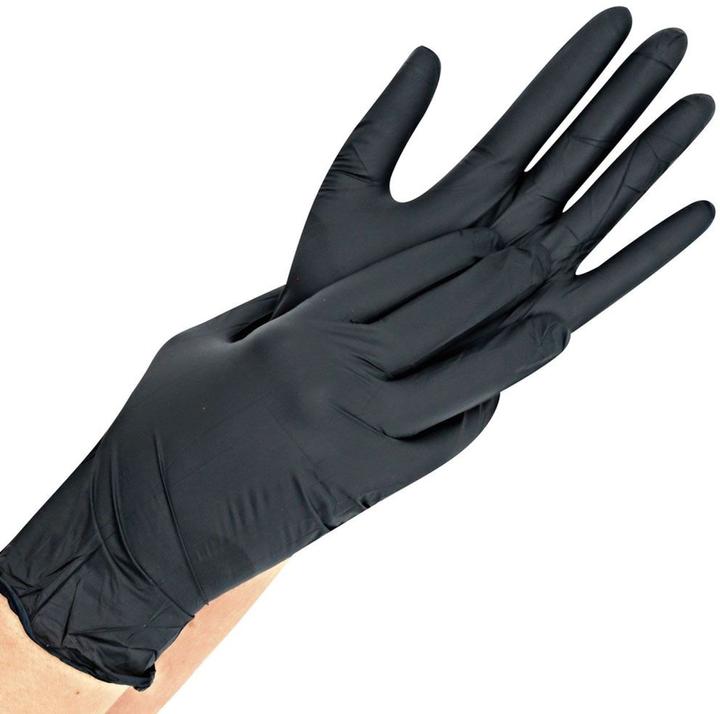 Image du produit Comair Gants jetables Nitril noir taille M 100 pces (M)