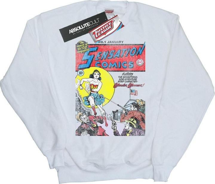 Actual product image Womens/Ladies Wonder Woman Sensation Comics Issue 1 Cover Sweatshirt (M)