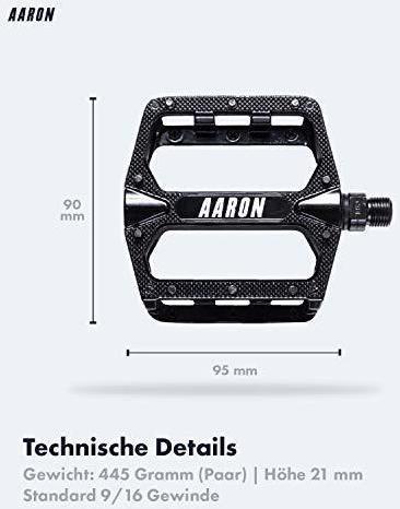Produktbild Aaron Rock Mountainbike Pedale aus Alu, Schwarz