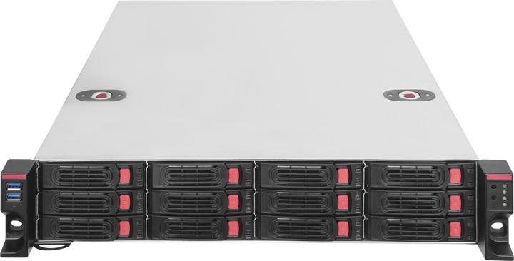 Actual product image Silverstone RM22-312 rackmount server case, 2U, E-ATX