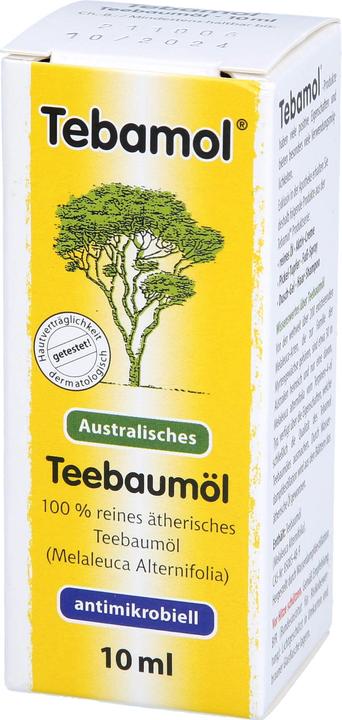 Actual product image Tebamol TEA TREE OIL, 10 ml oil (Body oil, 10 ml)