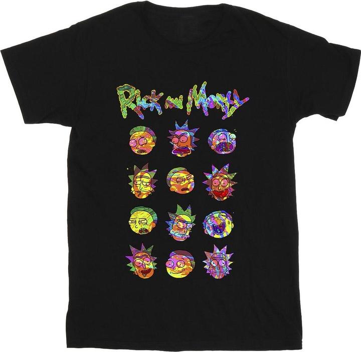 Produktbild Rick And Morty Tie Dye Faces TShirt (L)