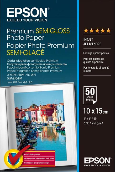Produktbild Epson Premium Semigloss (251 g/m², 10 x 15 cm, 50 x)