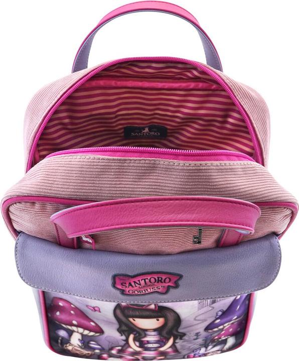 Immagine prodotto Gorjuss Zaino Stregatto Rosa Viola (27 x 10 x 37 cm)