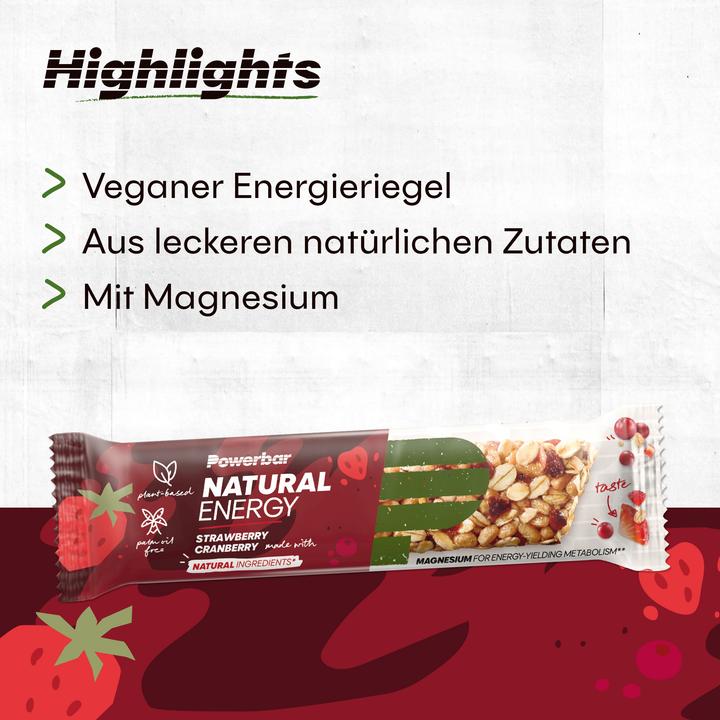 Actual product image Powerbar Natural Energy Cereal (Strawberry, Lingonberry, 18 pcs., 720 g)