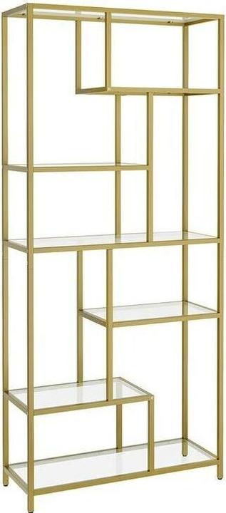 Actual product image Vasagle Regal 6 Ablagen 80 x 180.3 cm, Gold