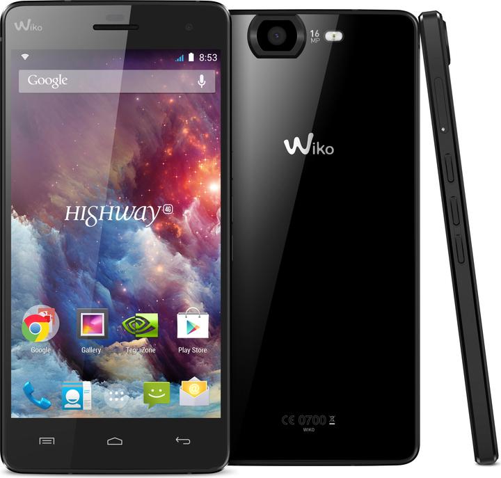 Produktbild Wiko Highway 4G (16 GB, Schwarz, 5", Single SIM, 16 Mpx, 4G)