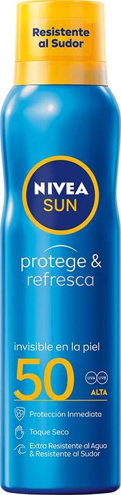 Produktbild NIVEA SUN PROTEGE&REFRESCA spray SPF50 200 ml (Sonnenspray, SPF 50, 200 ml)