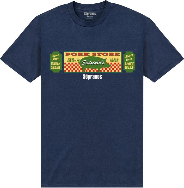Actual product image The Sopranos Unisex Adult Satriales T-Shirt (S)