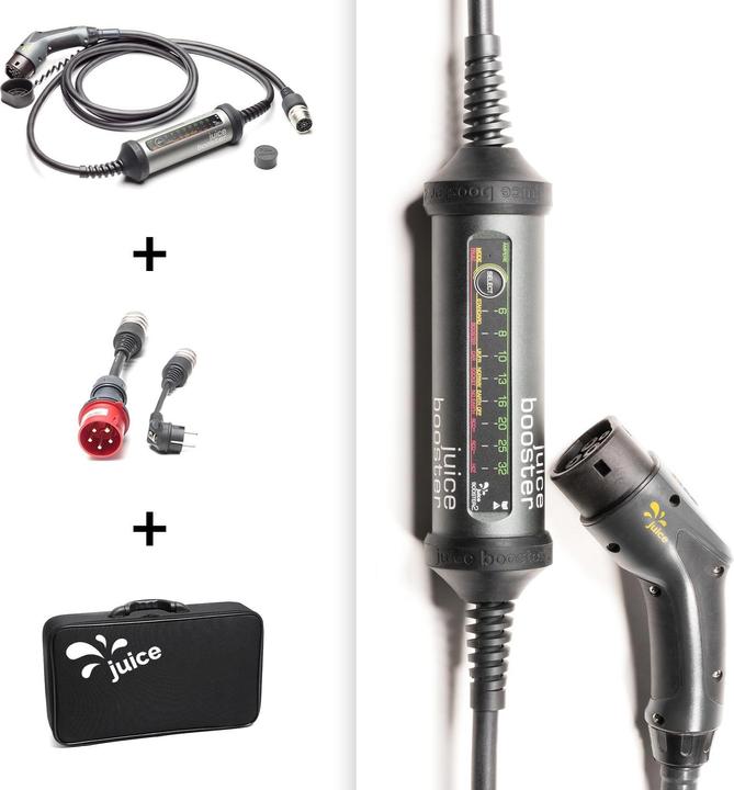 Produktbild Juice Technology Juice Booster 2 EU Basic Set (Typ 2, 22 kW, 32 A, CEE32 rot, CEE 7/7)