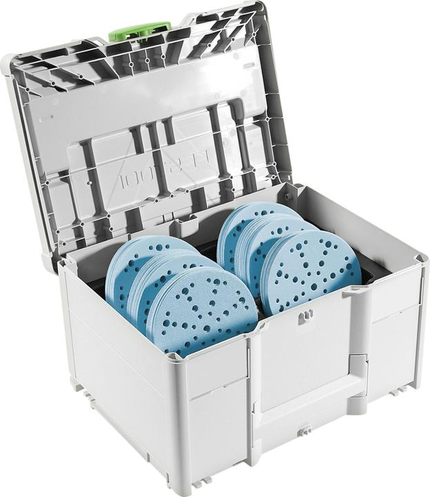 Actual product image Festool Systainer³ d'abrasifs SYS-STF D150 GR set (P80, P180, P220, P60, P120, P150)