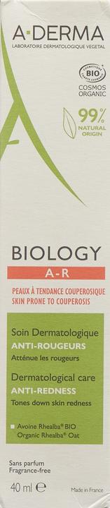 Actual product image A-Derma BIOLOGY cream anti-redness cream (40 ml, 24h cream)