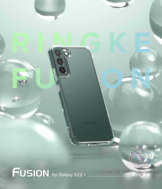 Actual product image Ringke Fusion tpu case with frame for Samsung galaxy s22 + (s22 plus) transparent (Samsung Galaxy S22+)