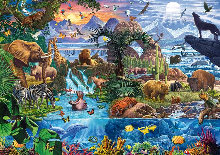 Produktbild Schmidt Spiele Panorama der Tierwelt 1500 Teile (1500 Teile)