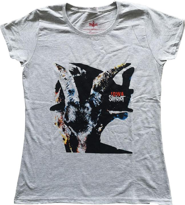 Actual product image Slipknot Womens/Ladies Iowa Goat Shadow Heather T-Shirt (XS)